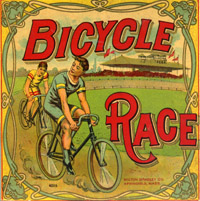 BICYCLE RACE MILTON BRADLEY